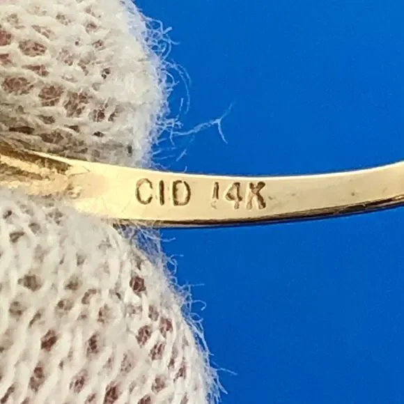 Gorgeous 14k Yellow Gold Oval Triple Tanzanite Diamond Twist Ring Size 9.75